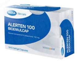 รูปภาพของ Mega We Care Alerten 100 (Ubiquinone) 30ซอฟเจล